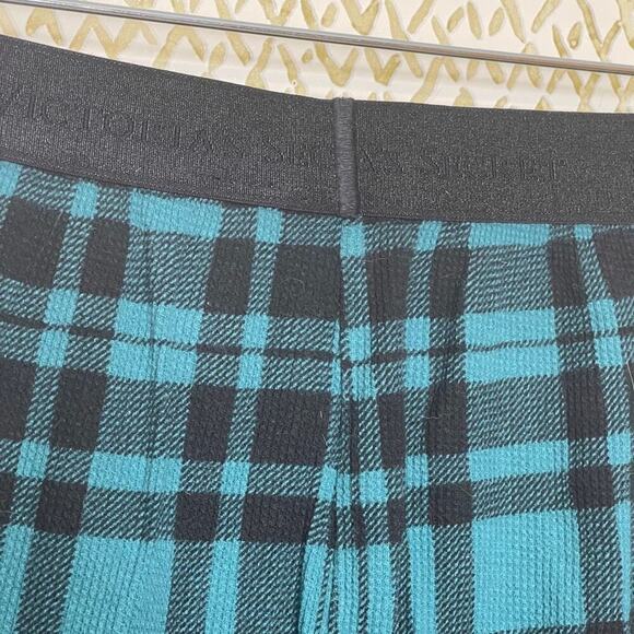 Victoria's Secret Green and Black Plaid Thermal Cotton Pajama Pants Size Small - Picture 6 of 8